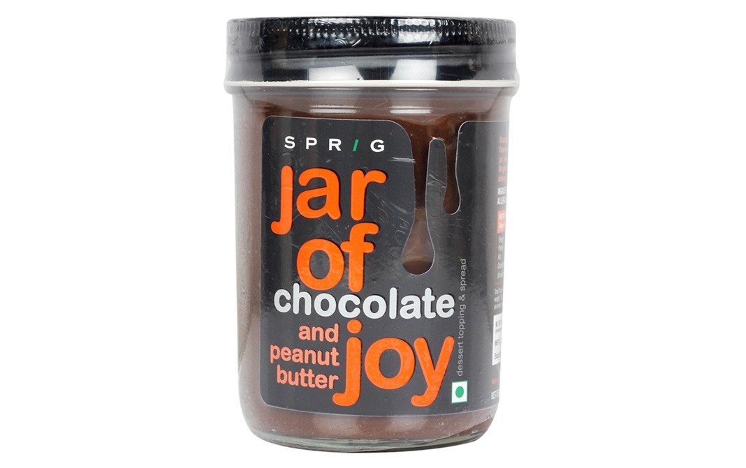Sprig Jar of Joy, Chocolate and Peanut Butter   Glass Jar  290 grams